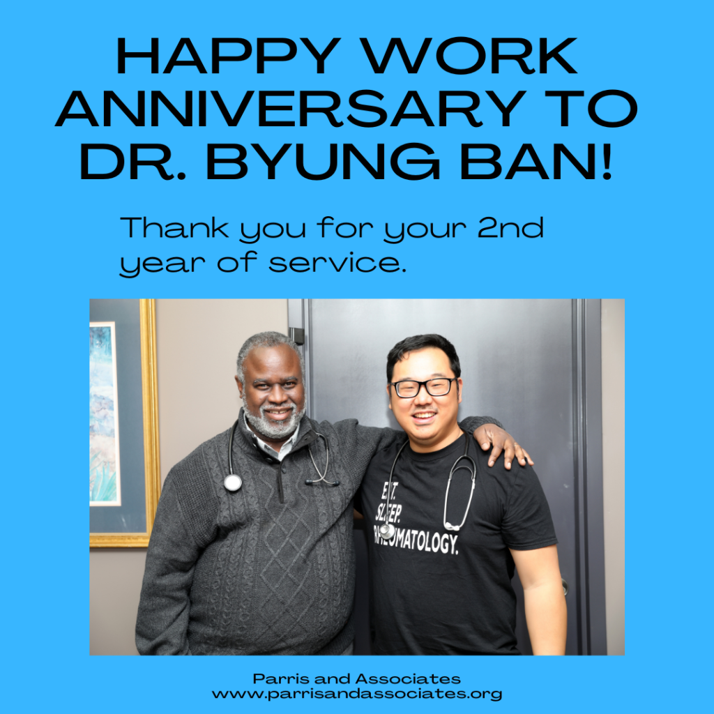 Happy work anniversary Dr. Ban