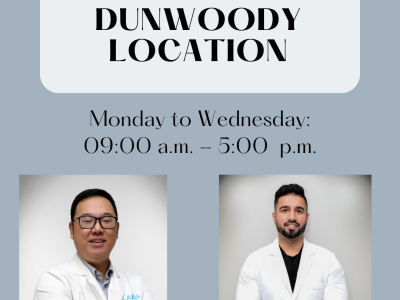 Same day appointments at Dunwoody location